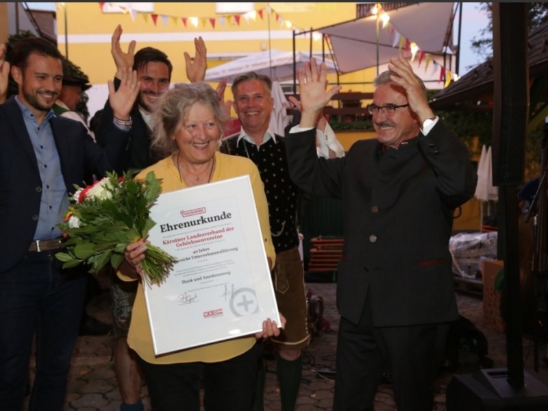 Ehrung für 40 jähriges Bestehen des Vereinslokals